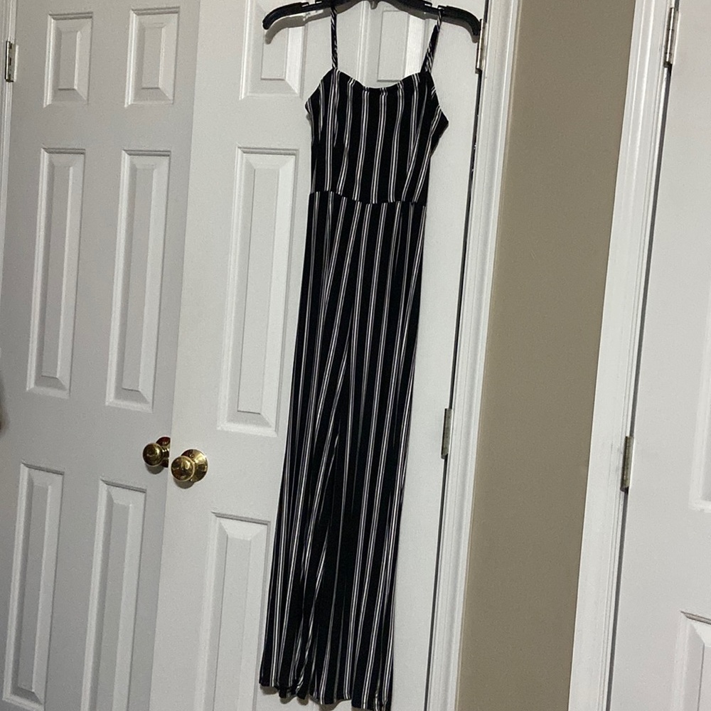 Black and white jumpsuit